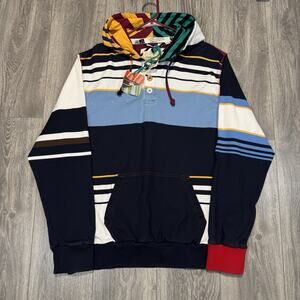 NWT Vintage Canterbury Of New Zealand Rugby Ugly Jersey Multicolor Hoodie Sz XXL